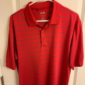 Men’s Adidas Golf Polo Red